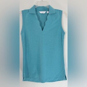 Walter Hagen Ladies Sleeveless V Neck Golf Polo - Size XS - New With Tags